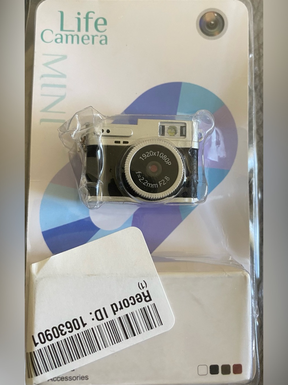 Mini Digital Camera - Black & Silver Compact Camera 1080P